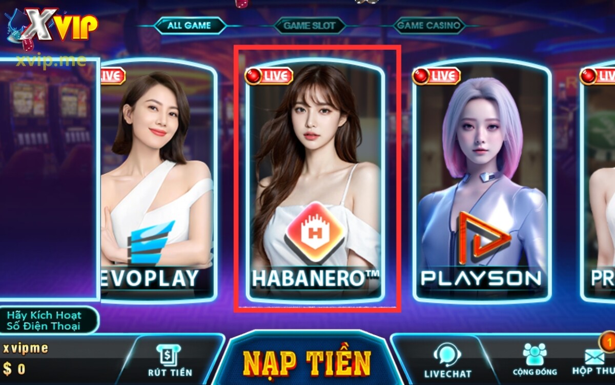 Sảnh casino live top đầu thị trường